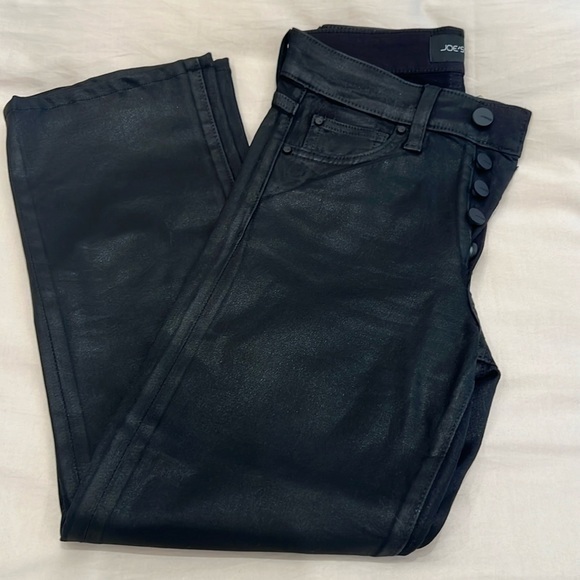 Joe's Jeans Denim - JOES CALLIE BLACK COATED CROPPED BOOT SIZE 23